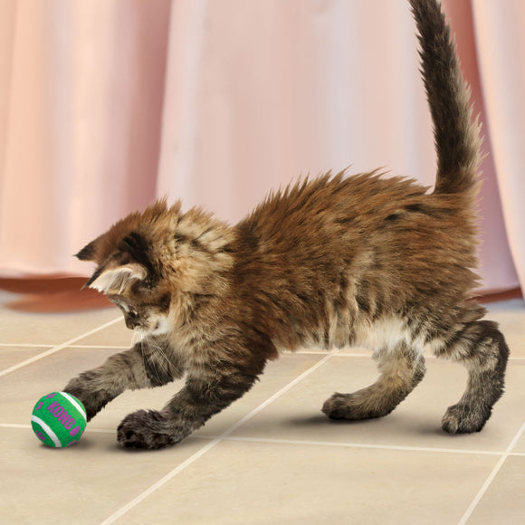 KONG Cat Active Tennis Balls with Bells 4