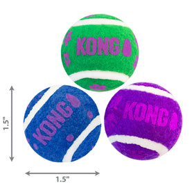 KONG Cat Active Tennis Balls with Bells 2