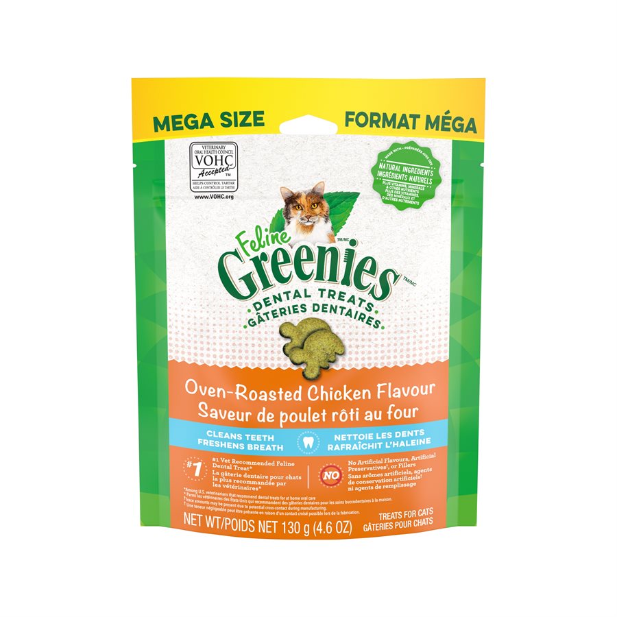 Greenies - Dental Treats Oven Roasted Chicken Flavour (For Cats)