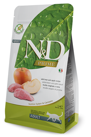 Farmina - N&D Prime - Boar and Apple Adult Recipe (Dry Cat Food)