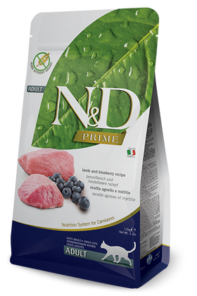 Farmina - N&D Prime - Lamb and Blueberry Adult Recipe (Dry Cat Food)