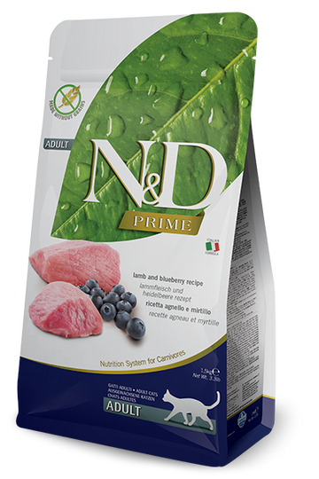 Farmina - N&D Prime - Lamb and Blueberry Adult Recipe (Dry Cat Food)