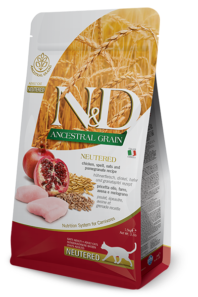 Farmina - N&D Ancestral Grain - Chicken Pomegranate Neutered Recipe (Dry Cat Food)