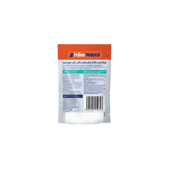 Feline Natural - Hoki & Beef Pouches (Wet Cat Food)