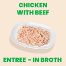 Almo Nature HQS Natural Chicken Entree with Beef in broth 156g