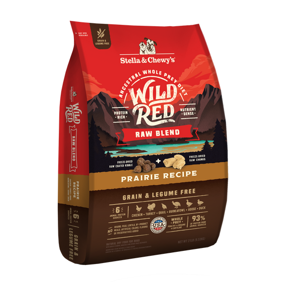 Stella & Chewy's Wild Red Raw Blend Grain & Legume Free Prairie Recipe dry dog food