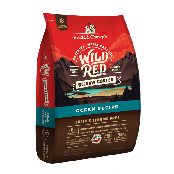 Stella & Chewy's Wild Red Raw Coated Grain & Legume Free Ocean Recipe dry dog food