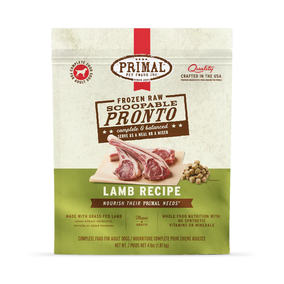 Primal - Pronto - Raw Lamb Pronto (For Dogs) - Frozen Product