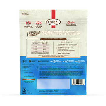 Primal - Pronto - Raw Duck Pronto (For Dogs) - Frozen Product
