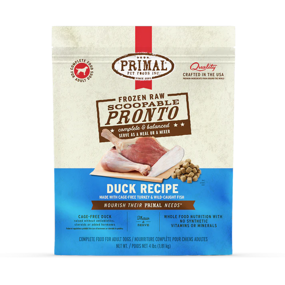 Primal - Pronto - Raw Duck Pronto (For Dogs) - Frozen Product