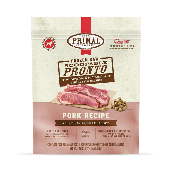 Primal - Pronto - Raw Pork Pronto (For Dogs) - Frozen Product