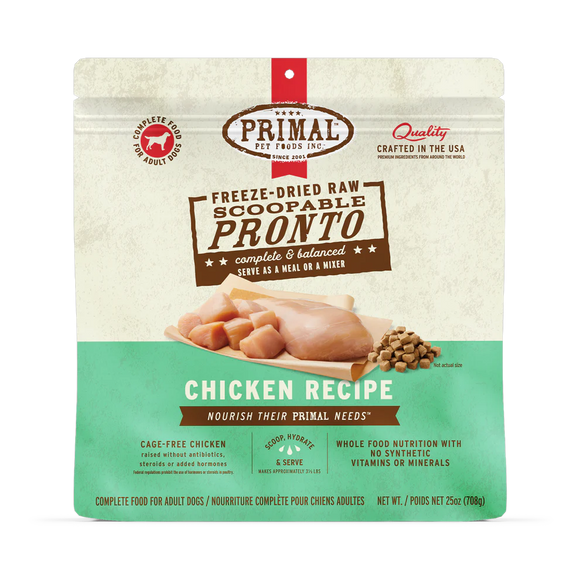 Primal - Pronto - Freeze Dried Raw Pronto - Chicken Recipe (For Dogs)