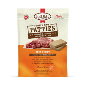 Primal - Patties - Raw Beef Patties (For Dogs) - Frozen Product