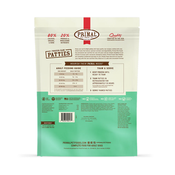 Primal - Patties - Raw Chicken Patties (For Dogs) - Frozen Product