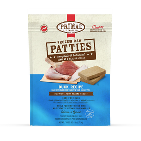 Primal - Patties - Raw Duck Patties (For Dogs) - Frozen Product