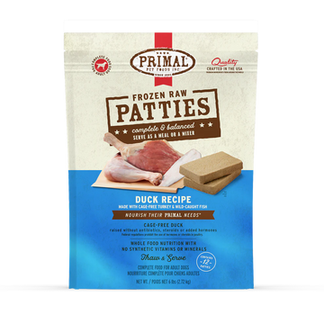 Primal - Patties - Raw Duck Patties (For Dogs) - Frozen Product