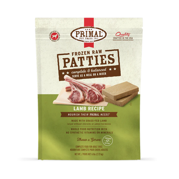 Primal - Patties - Raw Lamb Patties (For Dogs) - Frozen Product