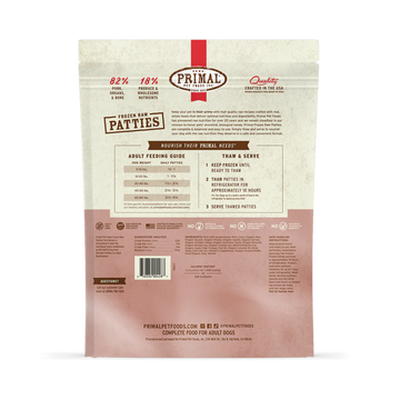 Primal - Patties - Raw Pork Patties (For Dogs) - Frozen Product