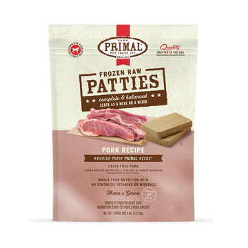 Primal - Patties - Raw Pork Patties (For Dogs) - Frozen Product