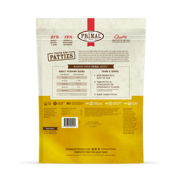 Primal - Patties - Raw Rabbit Patties (For Dogs) - Frozen Product