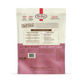 Primal - Patties - Raw Turkey & Sardine Patties (For Dogs) - Frozen Product