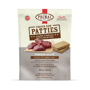 Primal - Patties - Raw Venison Patties (For Dogs) - Frozen Product