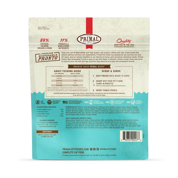 Primal - Pronto - Raw Chicken & Salmon (For Cats) - Frozen Product