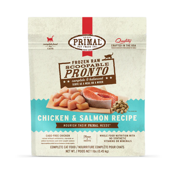Primal - Pronto - Raw Chicken & Salmon (For Cats) - Frozen Product