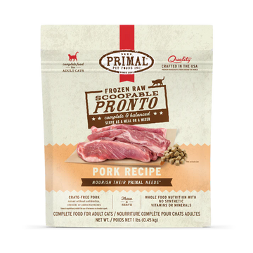 Primal - Pronto - Raw Pork (For Cats) - Frozen Product
