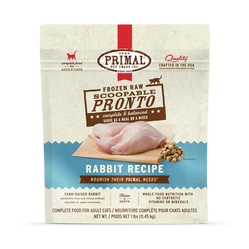 Primal - Pronto - Raw Rabbit (For Cats) - Frozen Product