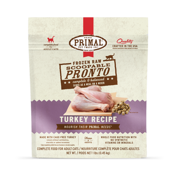 Primal - Pronto - Raw Turkey (For Cats) - Frozen Product