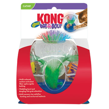 KONG Bat-A-Bout Glow Aquarium cat toy 2