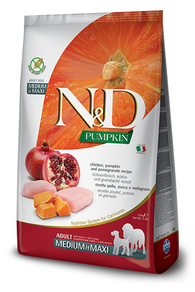 Farmina - N&D Pumpkin - Chicken, Pomegranate & Pumpkin Medium & Maxi (Dry Dog Food)