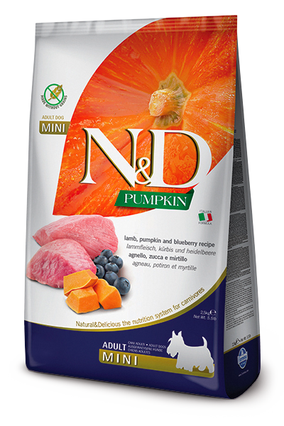 Farmina - N&D Pumpkin - Lamb, Blueberry & Pumpkin Mini (Dry Dog Food)