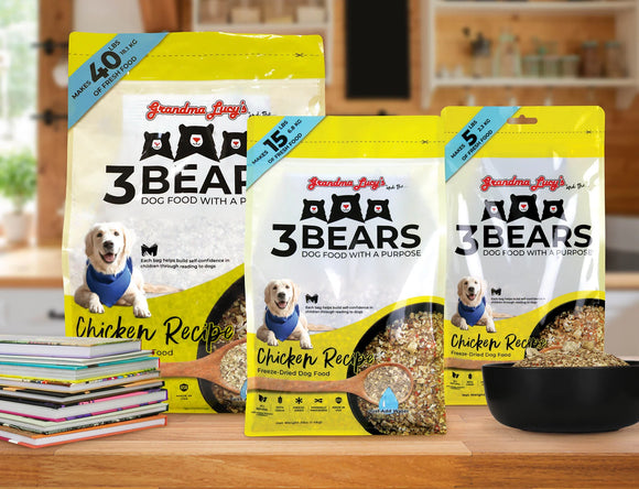 Grandma Lucy's - 3 Bears - Freeze Dried Chicken Dog Food