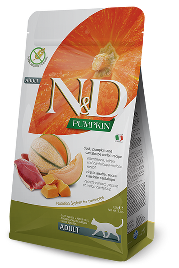 Farmina - N&D Pumpkin - Duck and Cantaloupe Adult Recipe (Dry Cat Food)