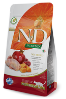 Farmina - N&D Pumpkin - Neutered Quail and Pomegranate Recipe (Dry Cat Food)