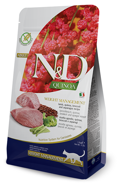 Farmina - N&D Quinoa - Weight Management Lamb Adult Recipe (Dry Cat Food)