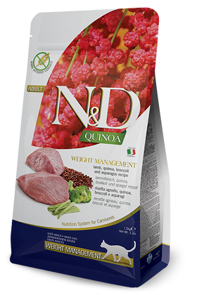 Farmina - N&D Quinoa - Weight Management Lamb Adult Recipe (Dry Cat Food)