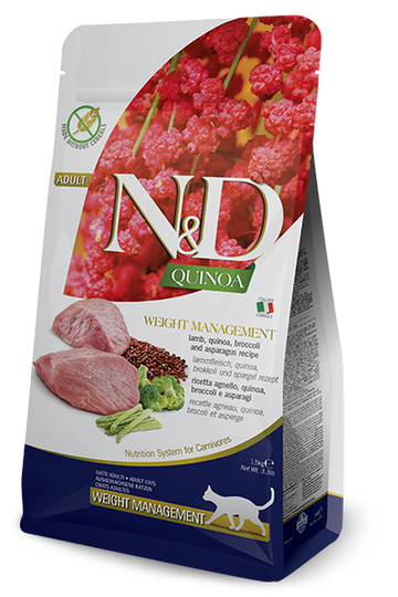 Farmina - N&D Quinoa - Weight Management Lamb Adult Recipe (Dry Cat Food)