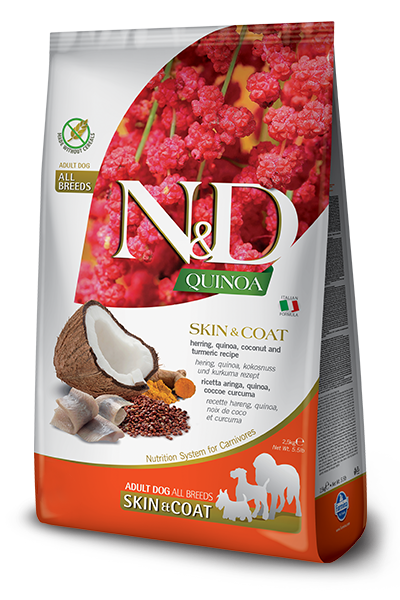 Farmina - N&D Quinoa - Skin & Coat Herring & Quinoa Med/Maxi (Dry Dog Food)