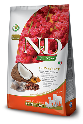 Farmina - N&D Quinoa - Skin & Coat Herring & Quinoa Med/Maxi (Dry Dog Food)