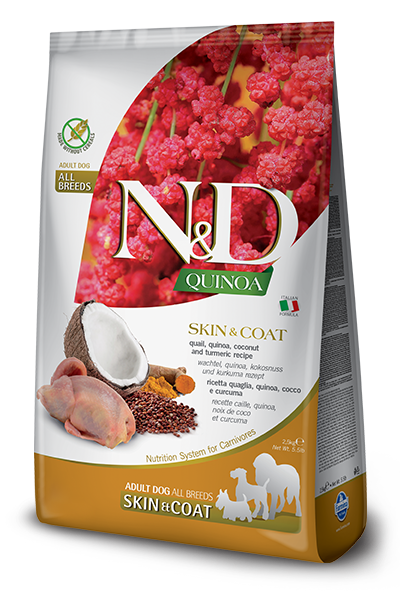 Farmina - N&D Quinoa - Skin & Coat Quail & Quinoa (Dry Dog Food)