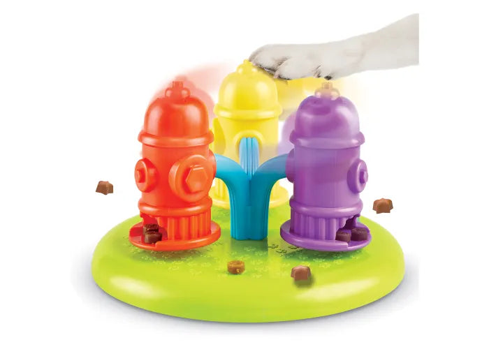 Brightkins - Spinning Hydrants Treat Puzzle (For Dogs)