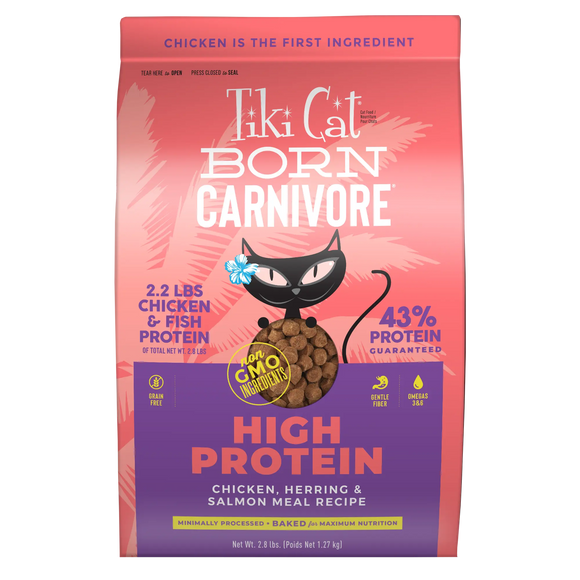 Tiki Cat - Born Carnivore - Chicken, Herring & Salmon (For Cats)