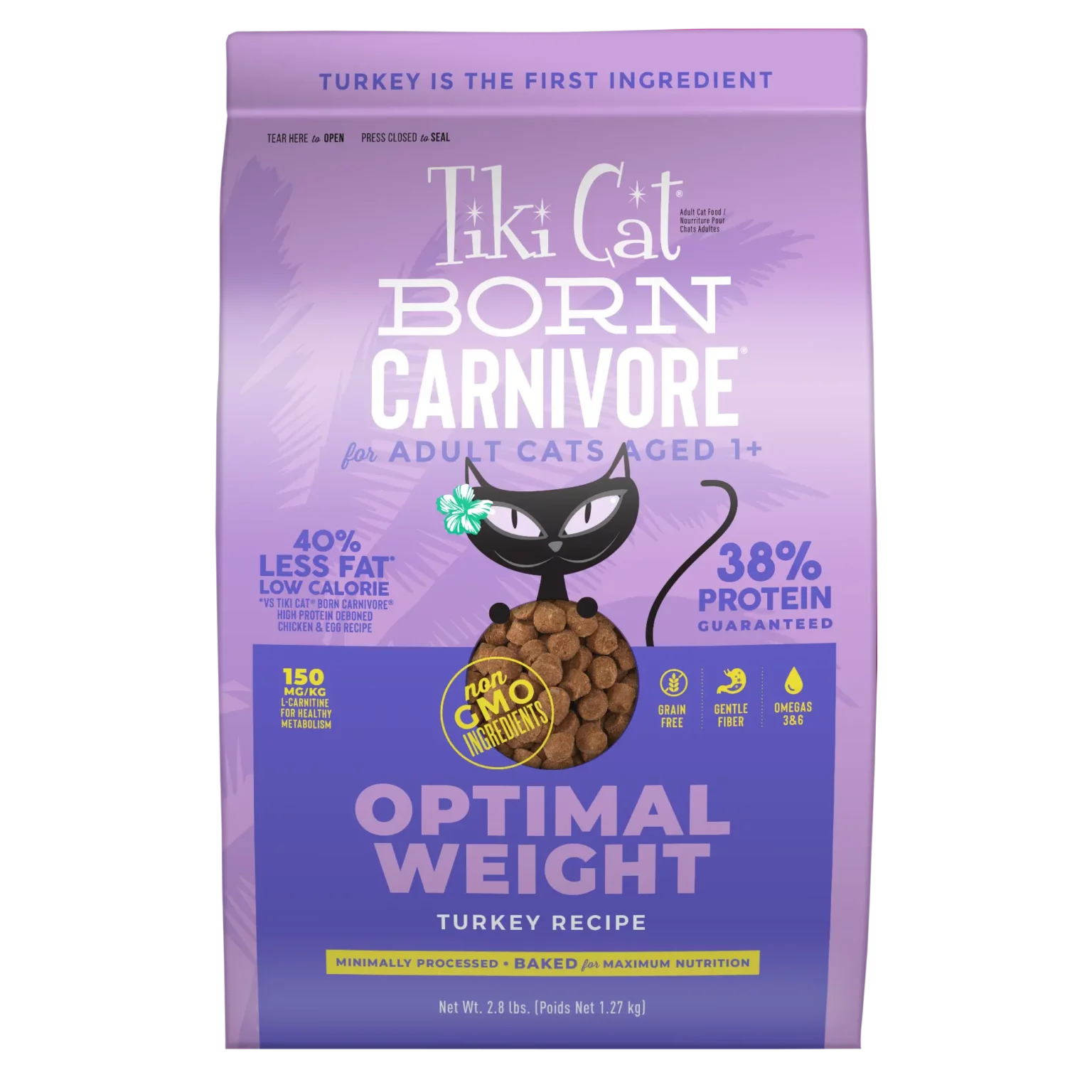 Tiki Cat - Born Carnivore - Optimal Weight: Turkey Recipe (For Cats)