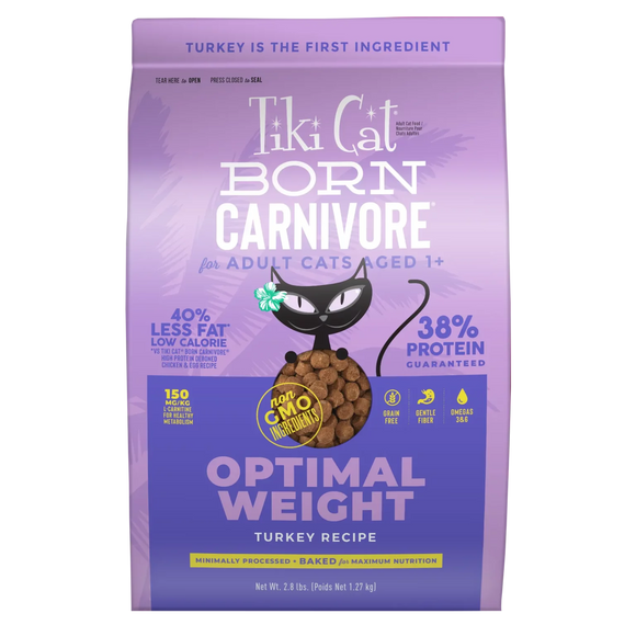 Tiki Cat - Born Carnivore - Optimal Weight: Turkey Recipe (For Cats)