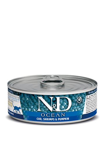 Farmina - N&D Ocean -  Cod, Shrimp and Pumpkin Recipe (Wet Cat Food)