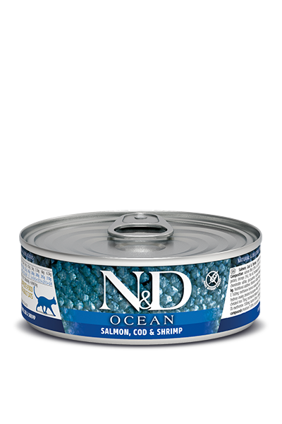 Farmina - N&D Ocean - Salmon, Cod and Shrimp Recipe (Wet Cat Food)