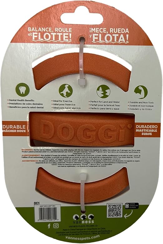 Van Ness Doggi - Catch and Carry Flying Disc Floating Toy (For Dogs)